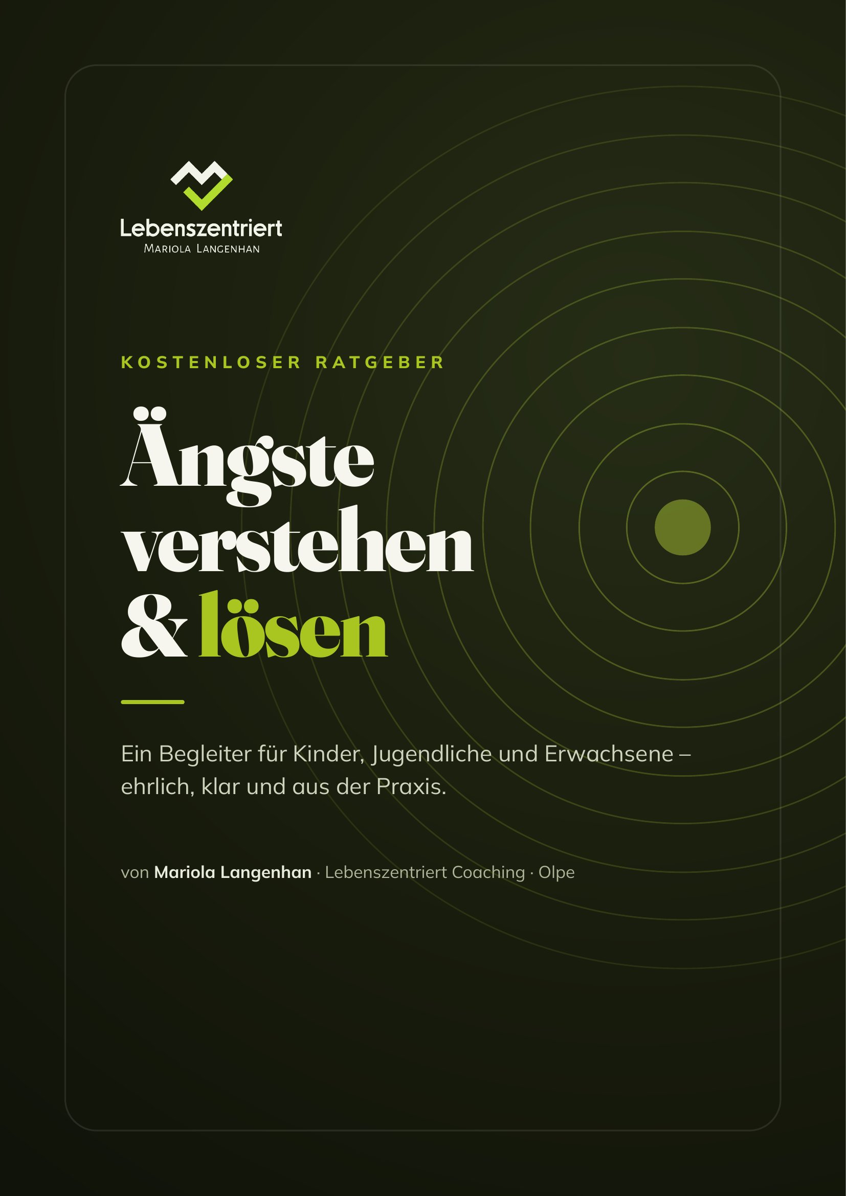Cover des Ratgebers Ängste verstehen und lösen von Mariola Langenhan